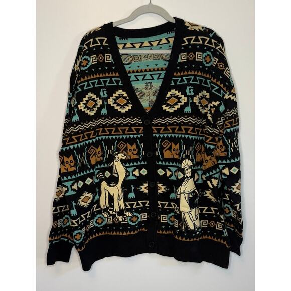 Disney The Emperor's New Groove Box Lunch Cardigan Sweater New Without Tags XXL? - Picture 1 of 2